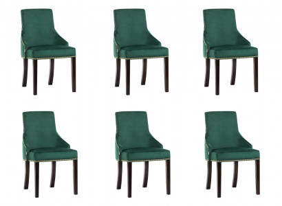 6x Design gestoffeerde zitstoelen Modern Zeer Gepast Fauteuil Lounge Club Set